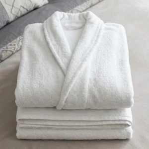 peignoir blanc spa