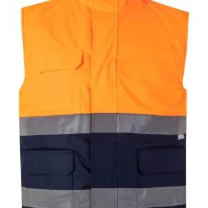 GILET MATELASSÉ BICOLORE HV