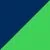 BLEU MARINE/CITRON VERT
